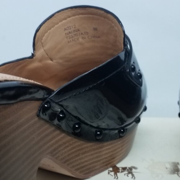 Coach Black Patent Leather Mules - Picture 3 of 6